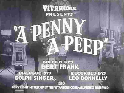 A Penny a Peep (1934) Starring Leo Donnelly on DVD