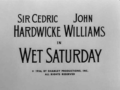 Alfred Hitchcock Presents Wet Saturday (1956) Starring Alfred Hitchcock on DVD - Image 3