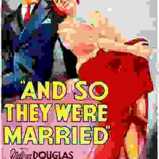 And So They Were Married (1936) Starring Melvyn Douglas on DVD