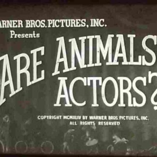 Are Animals Actors? (1945) Starring Knox Manning on DVD