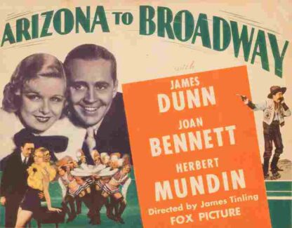 Arizona to Broadway (1933) Starring James Dunn on DVD