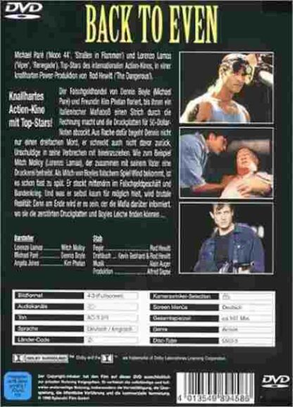 Back to Even (1998) Starring Lorenzo Lamas on DVD - Image 3
