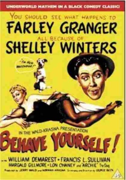 Behave Yourself! (1951) Starring Farley Granger on DVD - Image 3
