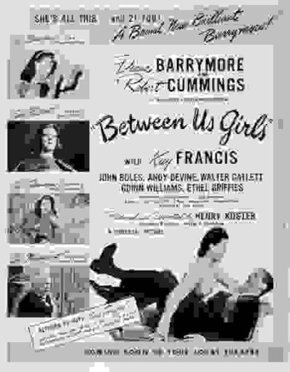 Between Us Girls (1942) Starring Diana Barrymore on DVD