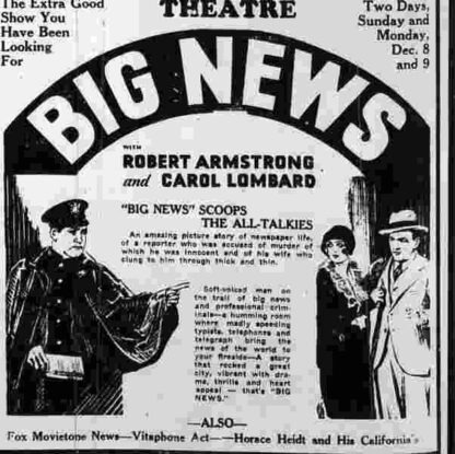 Big News (1929) Starring Robert Armstrong on DVD - Image 4