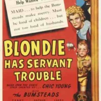 Blondie Has Servant Trouble (1940) Starring Penny Singleton on DVD