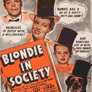 Blondie in Society (1941) Starring Penny Singleton on DVD