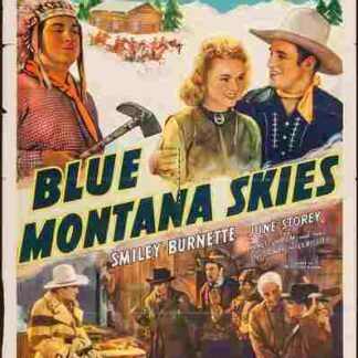Blue Montana Skies (1939) Starring Gene Autry on DVD