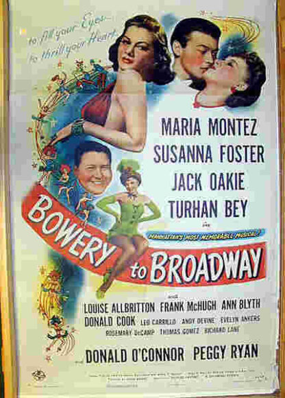Bowery to Broadway (1944) Starring Maria Montez on DVD