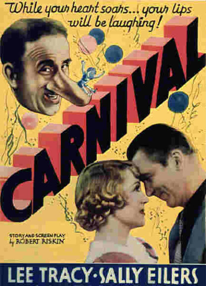 Carnival (1935) Starring Lee Tracy on DVD