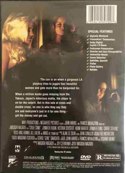 Cruel Game (2002) Starring Adam Baratta on DVD - Image 2