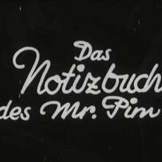 Das Notizbuch des Mr. Pim (1930) with English Subtitles on DVD