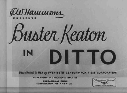 Ditto (1937) Starring Buster Keaton on DVD - Image 4