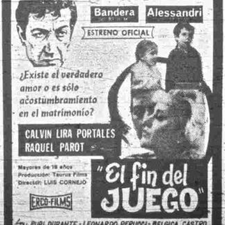 El fin del juego (1970) with English Subtitles on DVD