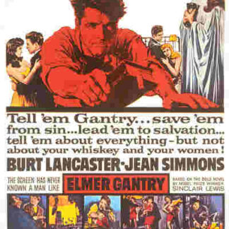 Elmer Gantry (1960) Starring Burt Lancaster on DVD