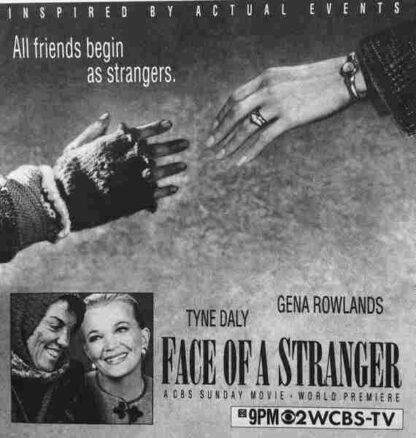 Face of a Stranger (1991) Starring Gena Rowlands on DVD