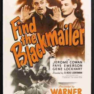 Find the Blackmailer (1943) Starring Jerome Cowan on DVD