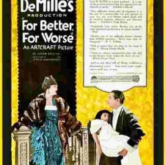 For Better, for Worse (1919) with English Subtitles on DVD