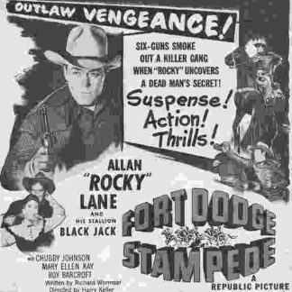 Fort Dodge Stampede (1951) Starring Allan Lane on DVD