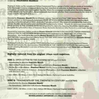 Frammenti di Novecento (2005) with English Subtitles on DVD