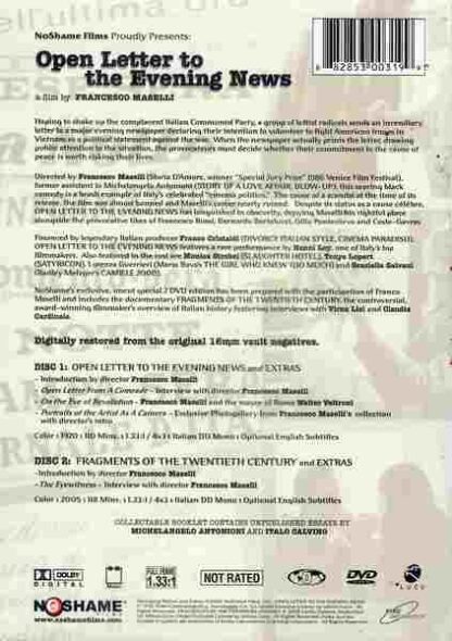 Frammenti di Novecento (2005) with English Subtitles on DVD