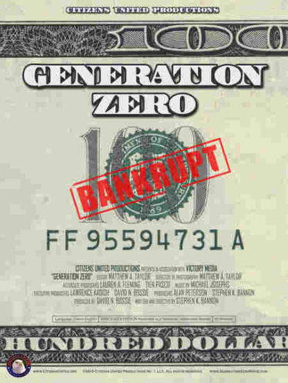 Generation Zero (2010) Starring Michael Barone on DVD