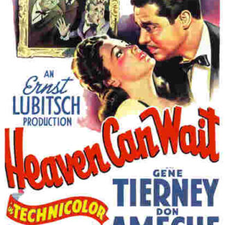 Heaven Can Wait (1943) Starring Gene Tierney on DVD