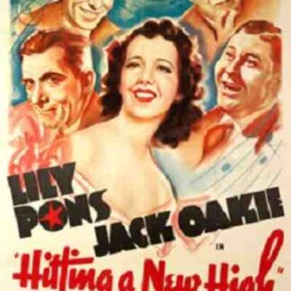 Hitting a New High (1937) Starring Lily Pons on DVD