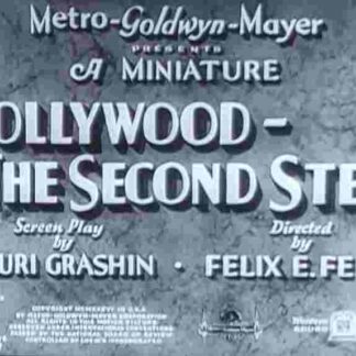 Hollywood - The Second Step (1936) Starring Carey Wilson on DVD