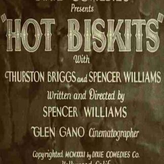 Hot Biskits (1931) Starring Thurston Briggs on DVD