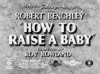 How to Raise a Baby (1938) Starring Robert Benchley on DVD - Image 2