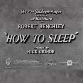 How to Sleep (1935) Starring  on DVD
