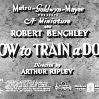 How to Train a Dog (1936) Starring  on DVD