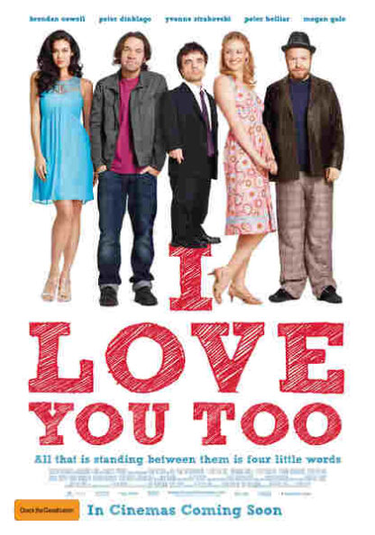 I Love You Too (2010) Starring Brendan Cowell on DVD