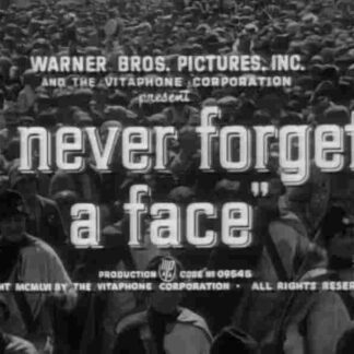 I Never Forget a Face (1956) Starring Dwight Weist on DVD