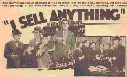 I Sell Anything (1934) Starring Pat O'Brien on DVD