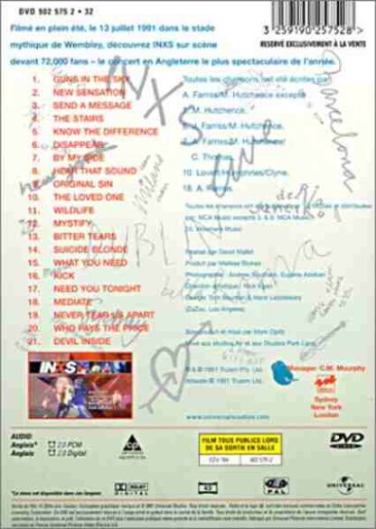 INXS: Live Baby Live (1991) Starring Garry Beers on DVD - Image 3