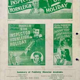 Inspector Hornleigh on Holiday (1939) Starring Gordon Harker on DVD