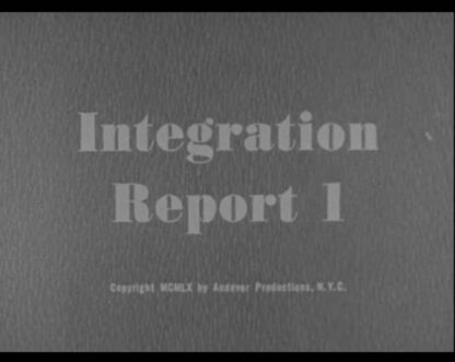 Integration Report I (1960) Starring Robert Graham Brown on DVD