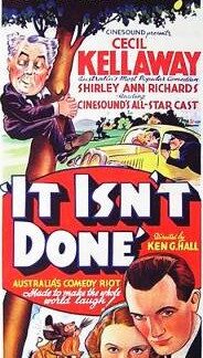 It Isn't Done (1937) DVD