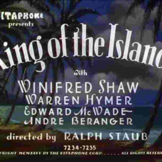 King of the Islands (1936) Starring Wini Shaw on DVD