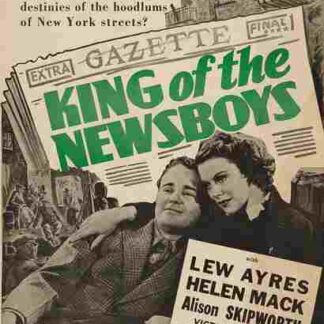 King of the Newsboys (1938) Starring Lew Ayres on DVD