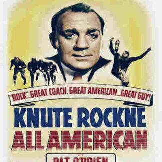 Knute Rockne All American (1940) Starring Pat O'Brien on DVD