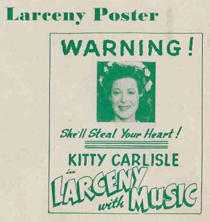 Larceny with Music (1943) Starring Allan Jones on DVD - Image 5