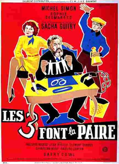 Les 3 font la paire (1957) with English Subtitles on DVD - Image 5
