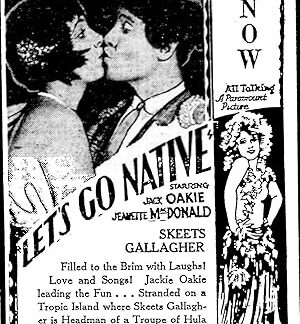 Let's Go Native (1930) DVD