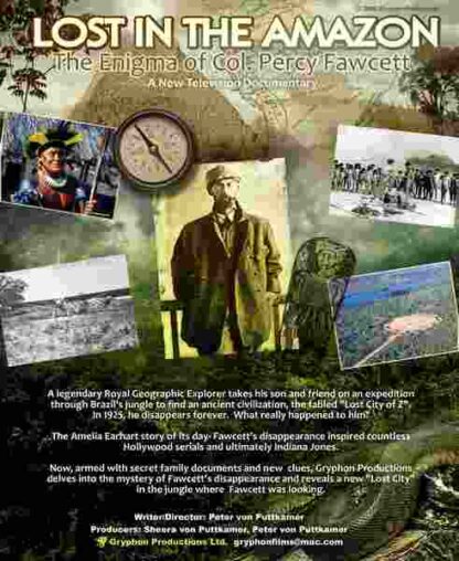 Lost in the Amazon: Col. Percy Fawcett (2011) Starring John Kirk on DVD