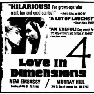 Love in Four Dimensions (1964) with English Subtitles on DVD