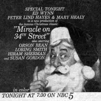 Miracle on 34th Street (1959) Starring Ed Wynn on DVD
