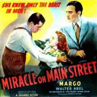 Miracle on Main Street (1939) Starring Margo on DVD